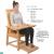 高背木制约束椅（精神科专用) 保护性约束老人椅厂家定制